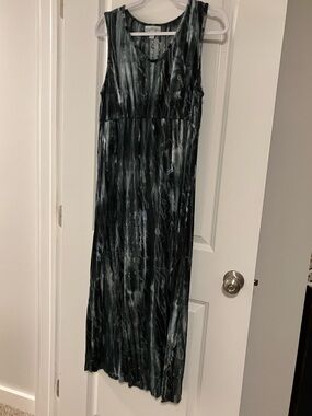 Tie dye maxi dress